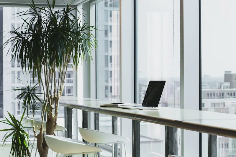 Corporate office lobby workspace refurbishment